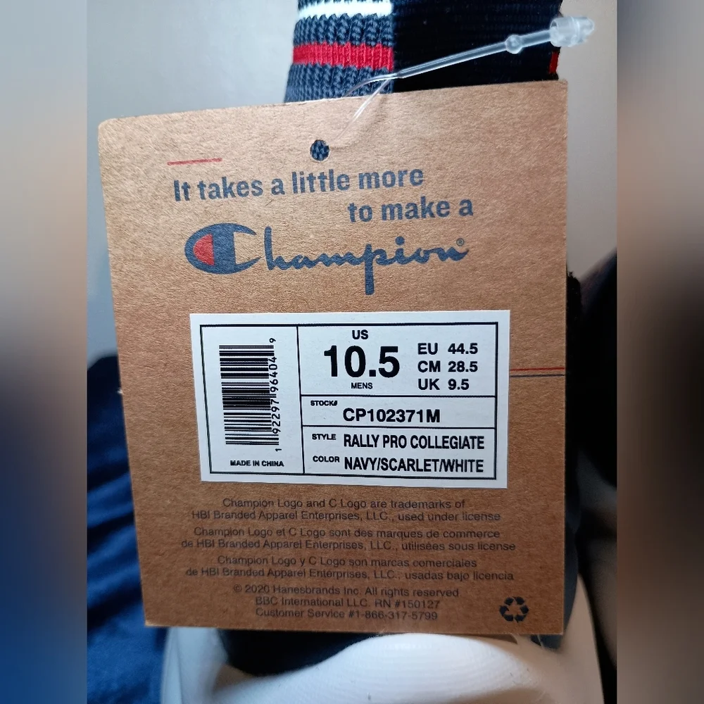 Champion Rally Pro Collegiate Hi Slip-On Sneakers Men’s Size 10.5